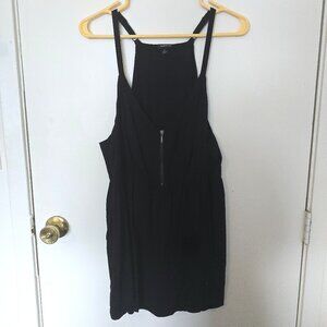 Torrid Size 1 Black Zipper Bust Tunic Blouse